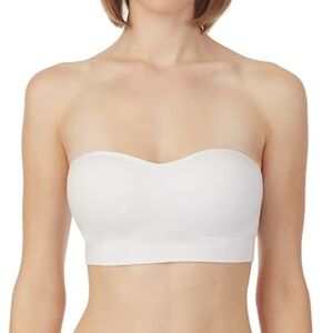 NWT On Gossamer strapless bralette in while